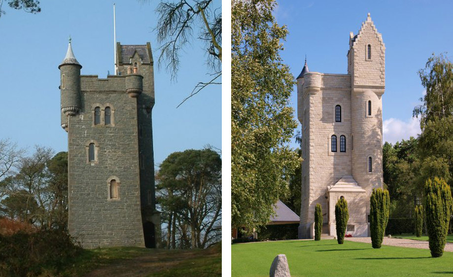 Helen's Tower and The Ulster Memorial Tower Alt Text
